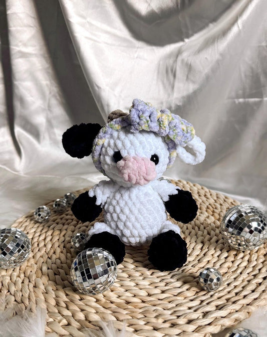 Low-Sew Plush Cow Amigurumi Pattern | Instant Digital download PDF