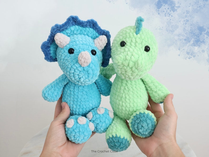 Jurassic Friends: Dino Amigurumi Crochet Pattern Bundle (Set of 7 PDFs)